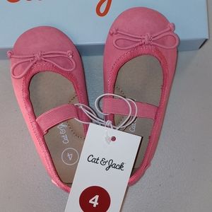 Cat & Jack Girls Ballerina Style Slipper- Size 4
